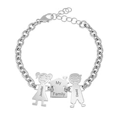 Love Style Customized Family shaped Bracelet