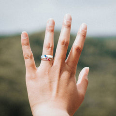 Luxury Blue Pink Red Diamond Customized Rings