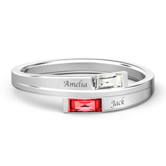 Red Diamond Customized Rings