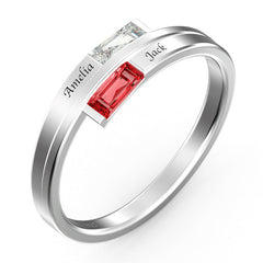 Red Diamond Customized Rings