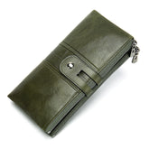 Rfid wallet female long multi-card trendy ladies leather wallet