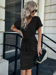 Vestido de manga corta