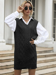 V-neck Undershirt Knitted Sweater