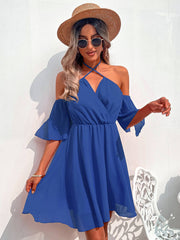 V-neck Halterneck Halter Skirt