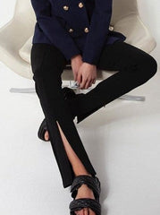 Pantalones ajustados con aberturas de cremallera