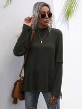 Camiseta de manga larga de color liso