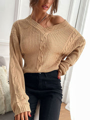 Knitted Twist Sweater