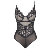 Strappy Sleeveless Lace Bodycon Bodysuit