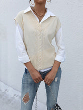 Chaleco de punto de color liso