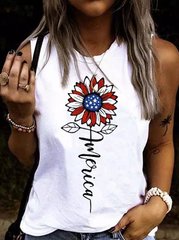 America Sonnenblumen-Stern-Tank