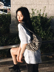 Zebra Pattern Underarm Bag