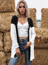 Suéter tipo cárdigan de punto