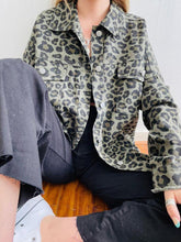Leopard Print Long Sleeve Coat