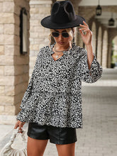 Camisa estampada con estampado de leopardo