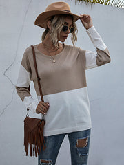 Strickpullover mit Rundhalsausschnitt