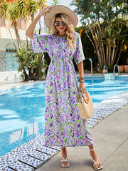 Vestido largo ajustado con temperamento