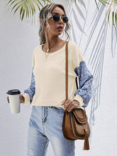 Suéter falso de dos piezas de manga larga de punto