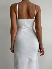 Slim Fit Sling Slit Dress