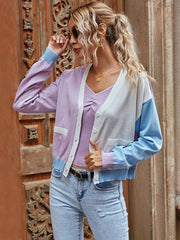 Bunter Strickjackenpullover