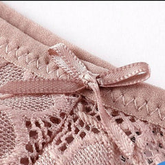 Conjunto de 7 piezas con espalda en T y encaje