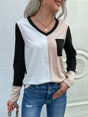 Camiseta holgada con cuello en V