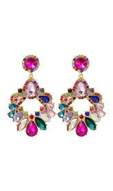 COLORFUL Crystal Chandelier Drop Earrings