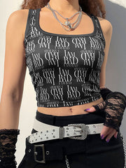 Chaleco estampado estilo vintage