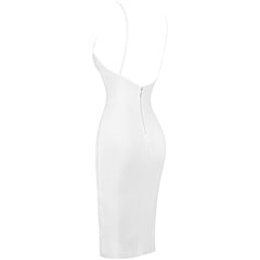 Ärmelloses Overknee-Bandagekleid mit Riemchen und Metall-Zierschnalle PF19105