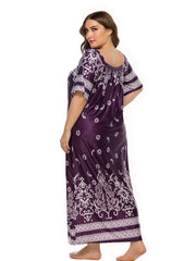 Retro Nation Print Blumen Plus Kleider