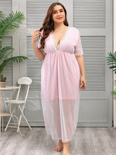 Vestido francés de talla grande