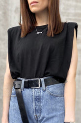 Camiseta básica negra lisa