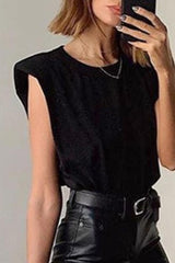 Camiseta básica negra lisa