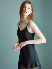 Pijama seductor y sexy con perspectiva de costura de encaje