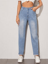 Retro High Waist Slim Trousers