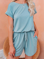 Einfarbige, lockere Damenkleidung