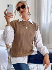 Suéter de punto sin mangas