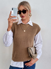 Ärmelloser Strickpullover