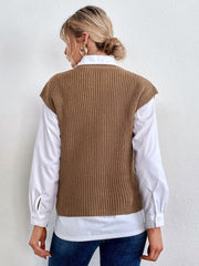 Suéter de punto sin mangas