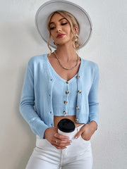 Knitted Tops Camisole Vest Two Piece Set