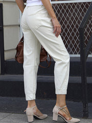 Stretch-Crop-Jeans mit mittlerer Leibhöhe