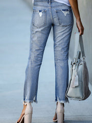 Slim-fit High Stretch Trousers with Small Feet