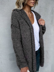 Cardigan Jacket with Hood