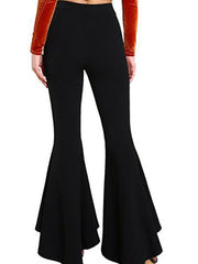 Elastic High-waist Fashion Flared Trousers