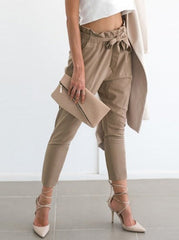 Pantalones cortos con cintura a juego