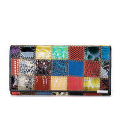 Rindsleder Nähte Damen Geldbörse