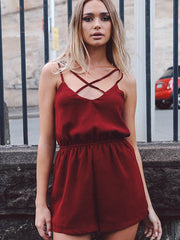 Mono cruzado con tirantes y espalda descubierta