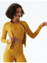 Lauftight Langarm Gym Sport Strickjacke