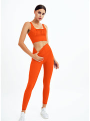 Sujetador deportivo ajustado con chaleco de fitness