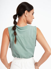 Camiseta de fitness con cintura ajustable