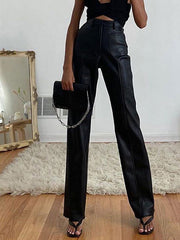 Pantalones de PU para moto de ocio